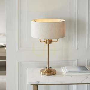 Stolová lampa Endon Highclere Brass, mosadzná, 3 svetlá, E14, 50 cm 3 Stolová lampa Endon Highclere Brass, mosadzná, 3 svetlá, E14, 50 cm small 3