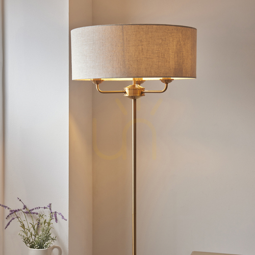 Skontrolujte Stojaca lampa Highclere Brass Endon