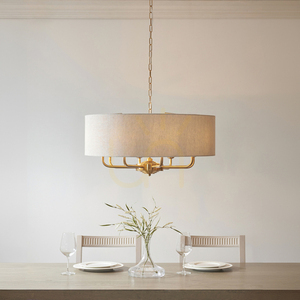 Prívesné svietidlo Endon Highclere Brass mosadzné 8xE14, Ø70 cm small 2