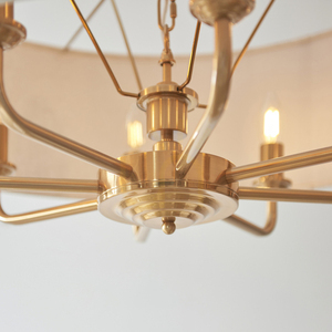 Prívesné svietidlo Endon Highclere Brass mosadzné 8xE14, Ø70 cm small 6