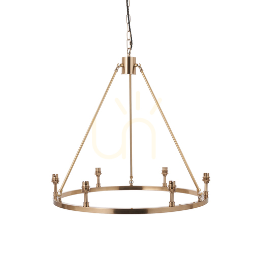 Skontrolujte Luster Endon Chester 111202, patinovaná mosadz, 6×B22, Ø 62 cm, bez tienidiel