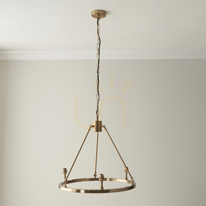 Závesné svietidlo Endon Chester Brass 3xB22 mosadzné 50 cm small 2