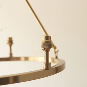 Závesné svietidlo Endon Chester Brass 3xB22 mosadzné 50 cm small 3