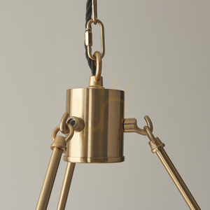 Závesné svietidlo Endon Chester Brass 3xB22 mosadzné 50 cm small 6