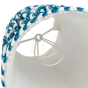 Tienidlo Endon Ripple Blue látkové E14 Marlin Blue 16 cm small 3