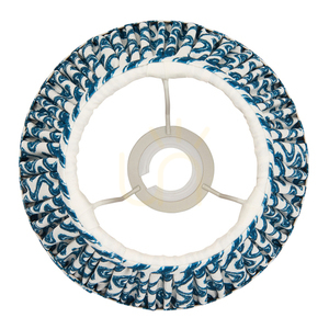 Tienidlo Endon Ripple Modré Látkové E14 20 cm small 3