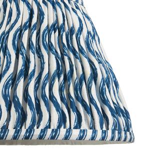 Tienidlo Endon Ripple Blue, látkové, modré, E27, 25 cm small 2