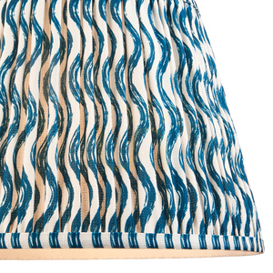 Tienidlo Endon Ripple Marlin Blue, látkové, kužeľové ø35/25 cm, v. 24 cm, E27/B22 small 1