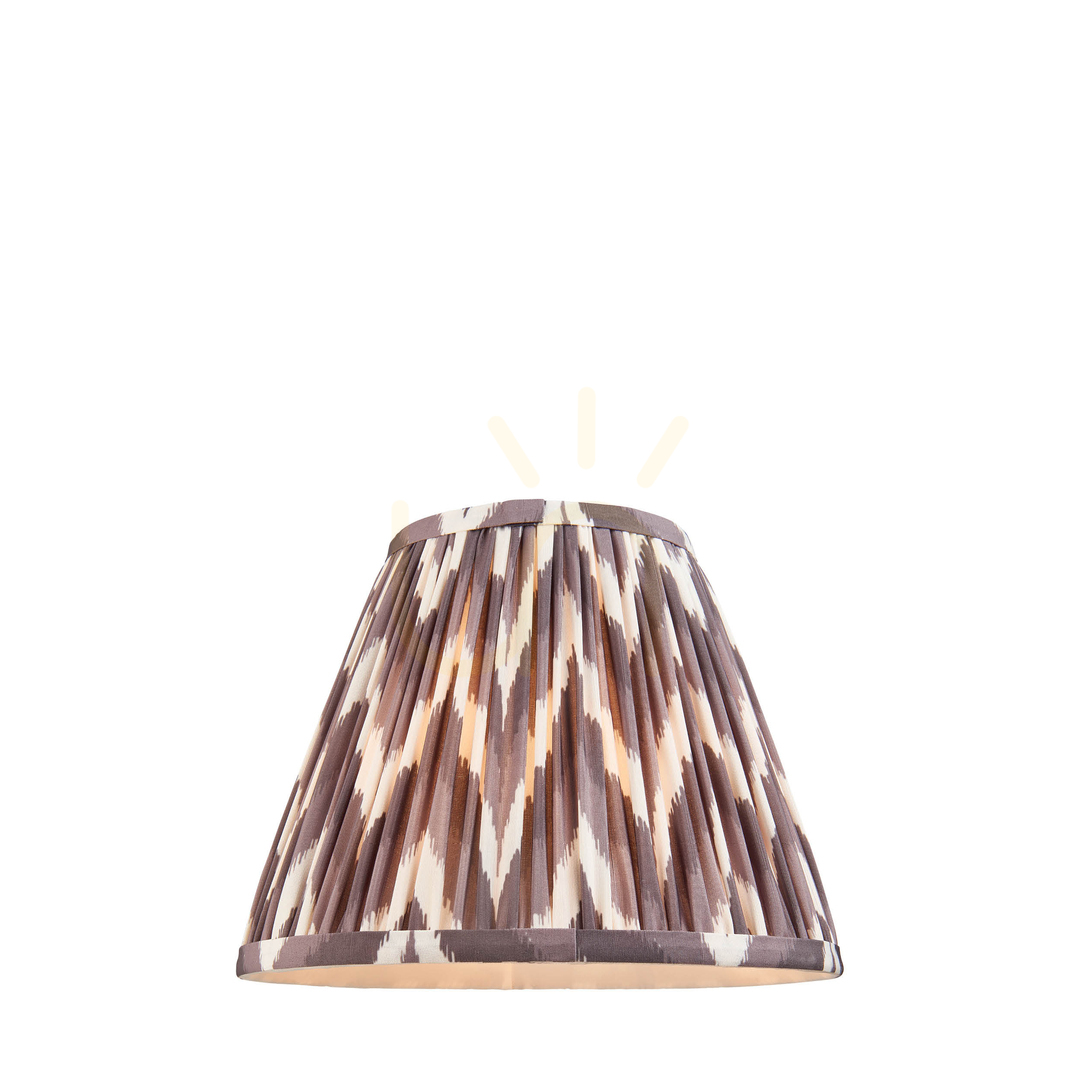 Endon Zigzag Grey Fabric Lampshade 25cm