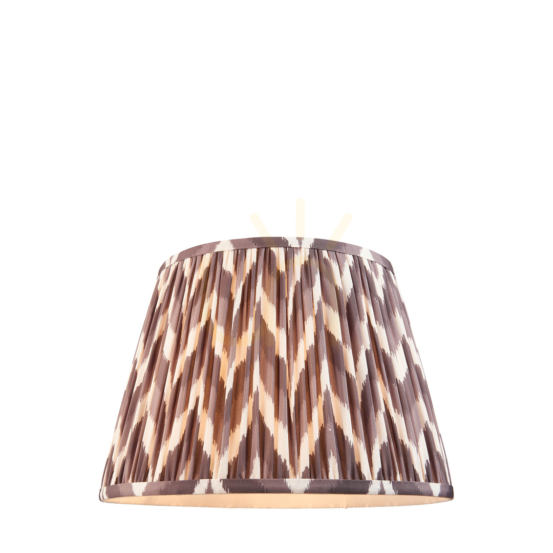 Lampshade Endon Zigzag Grey Fabric Pearl Grey 35 cm