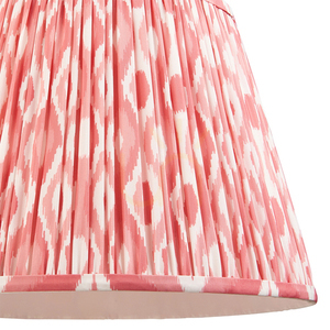 Kužeľové tienidlo Endon IKAT, koralovo ružové, 40 cm, E27/B22 small 2