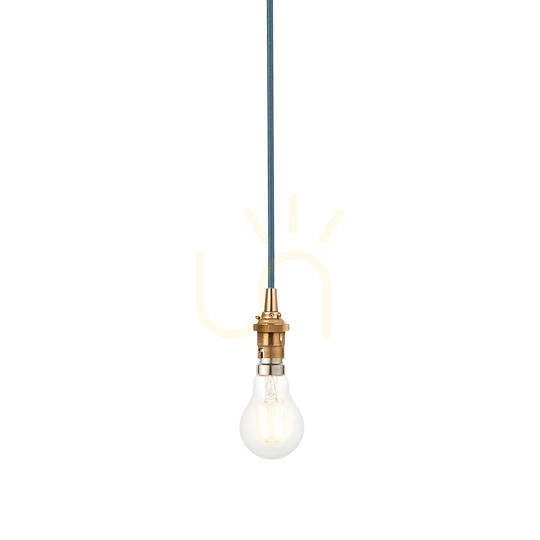 Pendant Light Endon Eltham Brass Steel 10cm Single B22 Dimmable