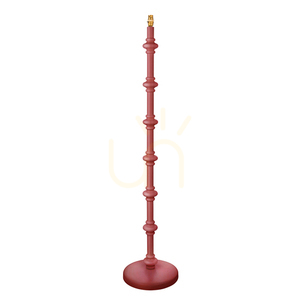 Stojacia lampa Endon Carnaby ružová drevo oceľ mosadz 138 cm small 0
