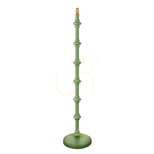 Stojacia lampa Endon Carnaby zelená drevo oceľ mosadz B22 small 0