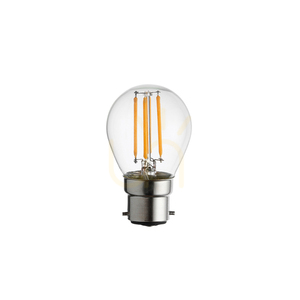 LED žiarovka B22 Endon 4W priehľadná sklenená stmievateľná, golfová small 1
