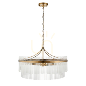 Závesné svietidlo Endon Marietta Grand Brass 7x E14 70 cm small 1
