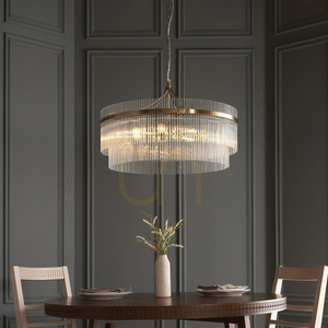 Závesné svietidlo Endon Marietta Grand Brass 7x E14 70 cm small 2