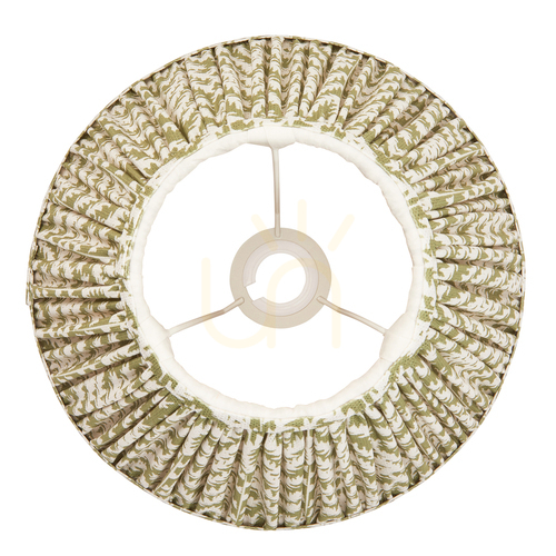 Skontrolujte Zelené textilné tienidlo Endon Leaf 30 cm E27/B22 112913