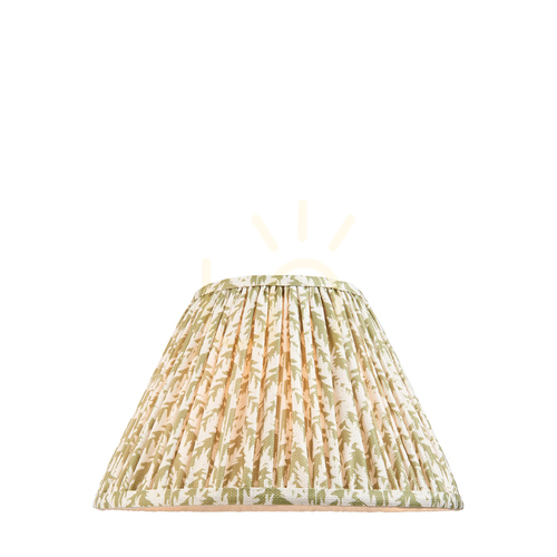 Skontrolujte Zelené textilné tienidlo Endon Leaf 30 cm E27/B22 112913