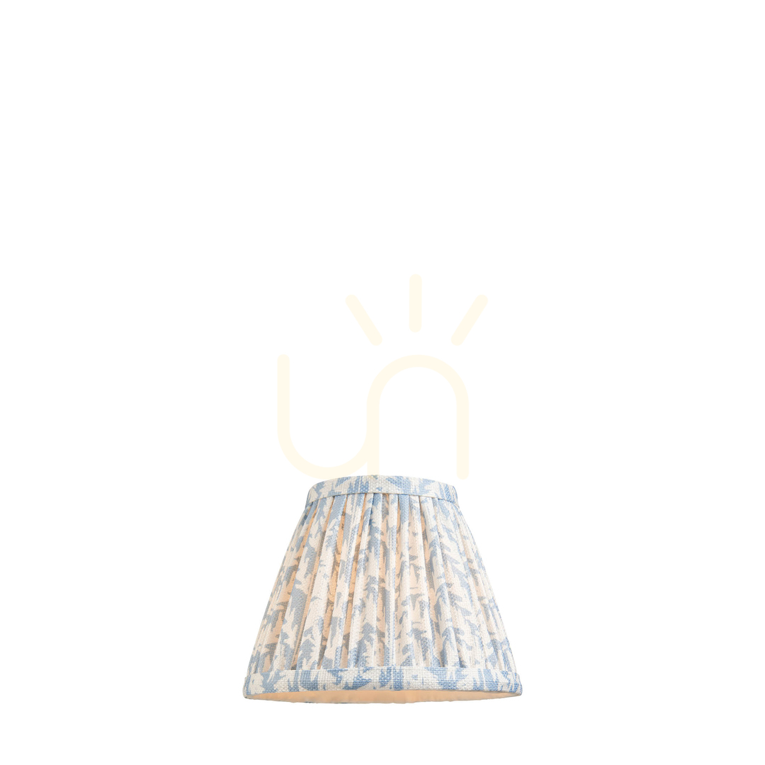Endon Blue Fabric Lampshade 16 cm Shell Bay Blue