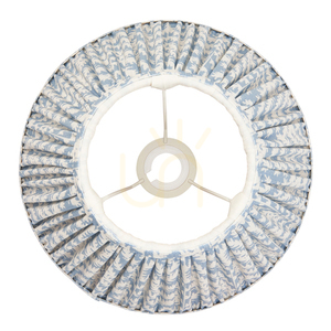 Textilné tienidlo Endon Leaf Shell Bay Blue, 30 cm, E27 small 3