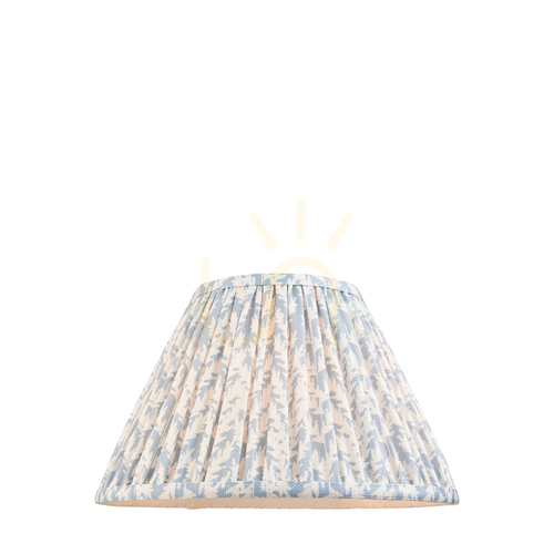 Skontrolujte Textilné tienidlo Endon Leaf Shell Bay Blue, 30 cm, E27