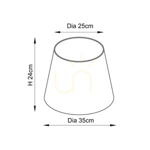 Textilné tienidlo Endon Ripple perleťovo sivé 35 cm E27/B22 small 6