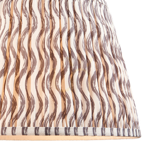 Textilné tienidlo Endon Ripple perleťovo sivé 35 cm E27/B22 small 1