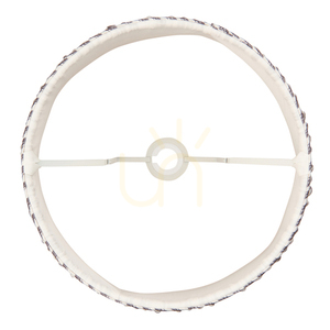 Textilné tienidlo Endon Ripple perleťovo sivé 35 cm E27/B22 small 3