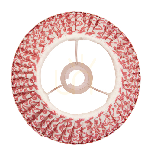 Skontrolujte Tienidlo Endon Ripple ružové koralové 25 cm E27 Látka/Oceľ