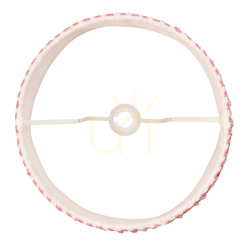 Skontrolujte Textilné tienidlo Endon Ripple koralovoružové 35 cm E27/B22