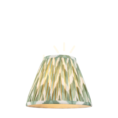 Skontrolujte Tienidlo Endon Aspen Green látkové E27 zelené 18,5 cm