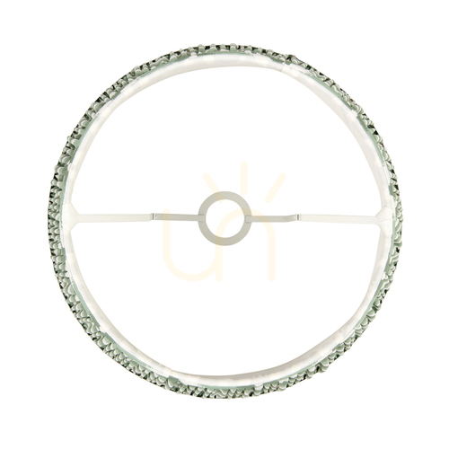 Skontrolujte Tienidlo Endon Aspen Green 40 cm zelené látkové E27
