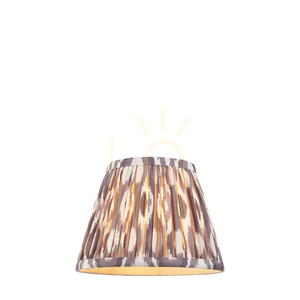 Tienidlo Endon Ikat 20 cm, perleťovo sivé, E14/B22 small 0