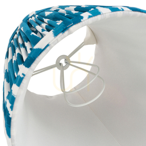 Textilné tienidlo Endon Ikat Marlin Blue, 16 cm small 3
