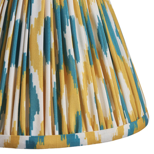 Tienidlo Endon ikat žlté z látky E14 12,2 cm small 2