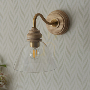 Nástenné svietidlo Endon Cotswold Brass mosadzné E14 stmievateľné small 5
