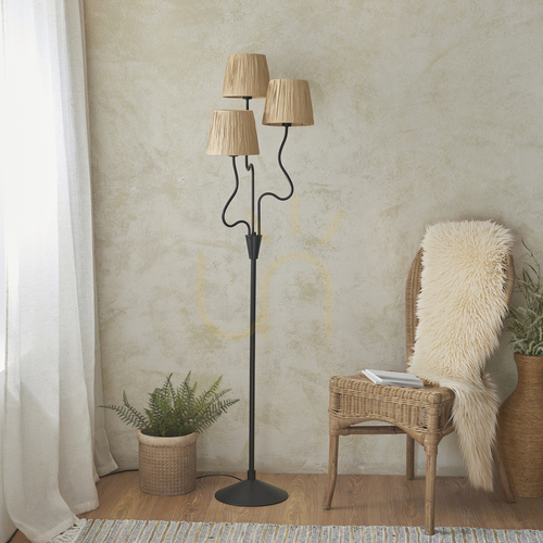 Skontrolujte Stojaca lampa Wriggle Black Endon