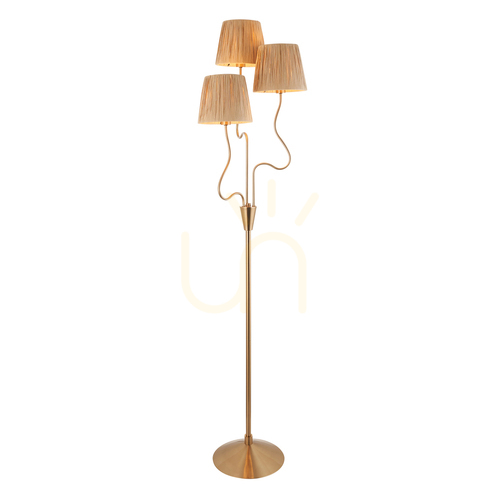 Skontrolujte Stojaca lampa Wriggle Brass Endon