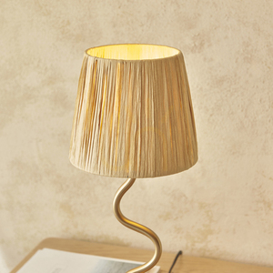 Stolová lampa Endon Wriggle brass prírodné vlákno E14 6 Stolová lampa Endon Wriggle brass prírodné vlákno E14 small 6