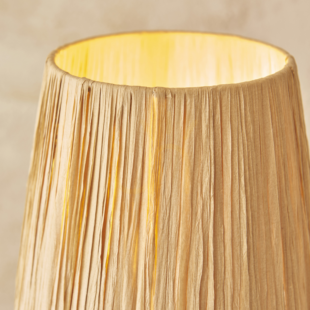 Náhľad Stolová lampa Endon Wriggle brass prírodné vlákno E14 Stolová lampa Endon Wriggle brass prírodné vlákno E14