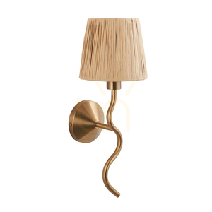 Nástenné svietidlo Endon Wriggle Brass mosadzné E14 small 1