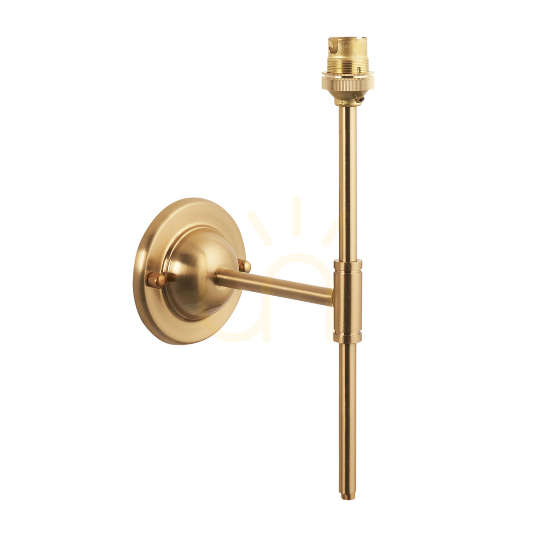 Endon Brass Dome T Bar Wall Light B22 Steel Dimmable 1 Light