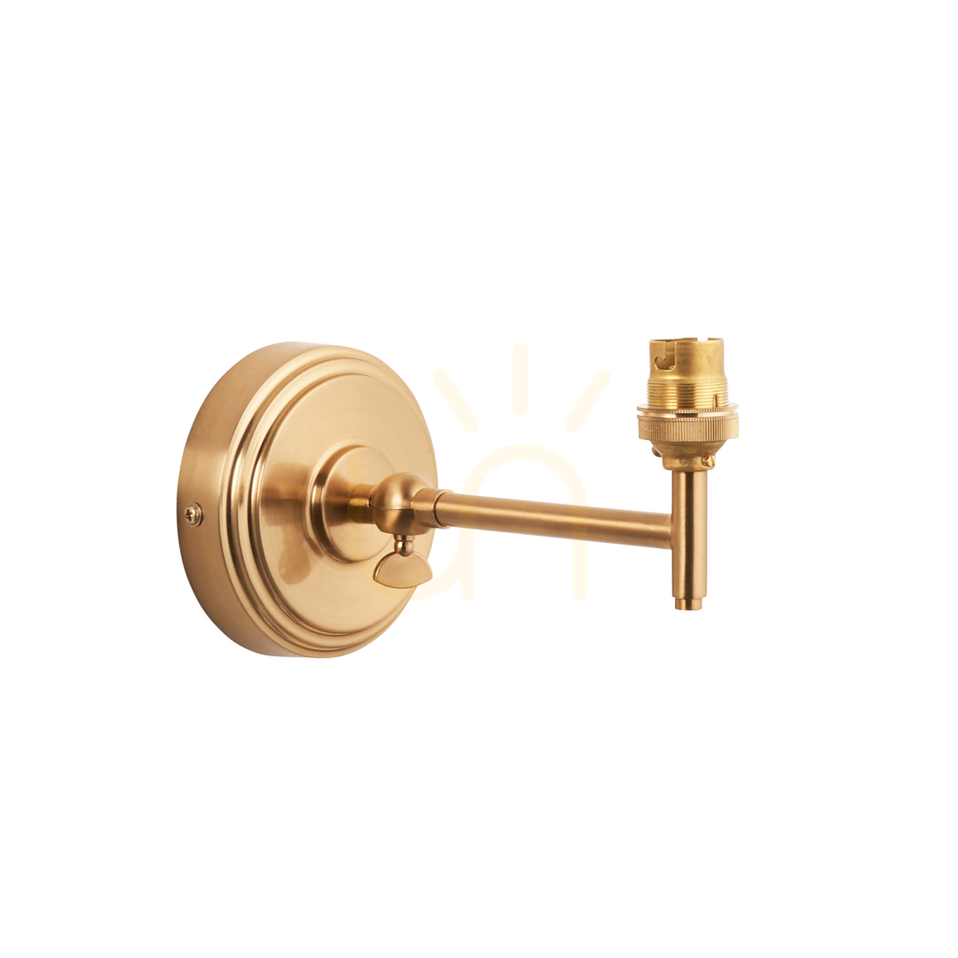 Wall Light Endon Step Fold Brass Steel B22 Dimmable 1 Light