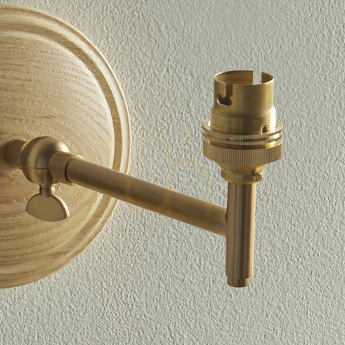 Skontrolujte Nástenné svietidlo Wood Fold Brass Endon