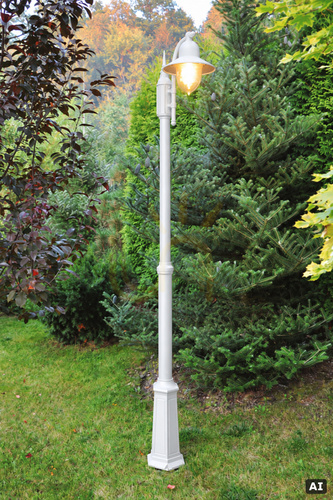 Skontrolujte Záhradná lampa NORLYS Como 371WH biela E27