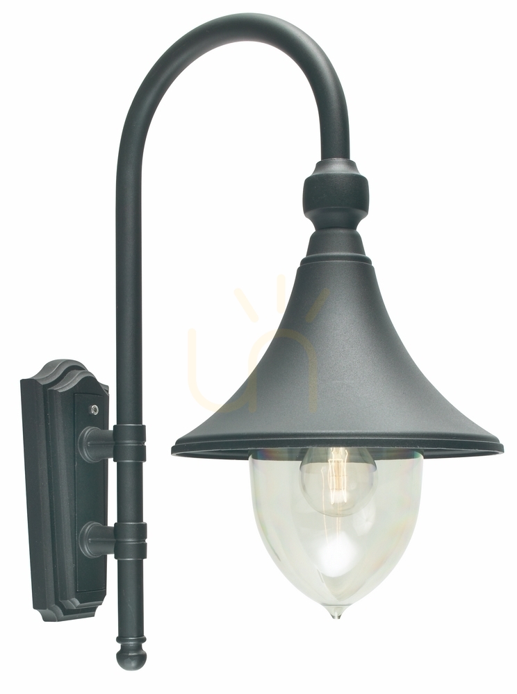 FLORENCE NORLYS 800BL Black E27 Norlys outdoor wall lamp.