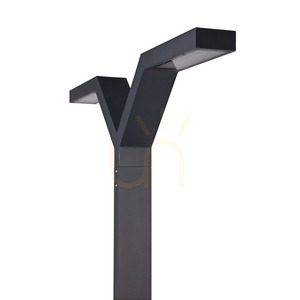 Osvetľovací stĺp LED Norlys Trysil 1026GR, dvojramenný, 350 cm, 40 W, 3000 K, DALI2, grafitový RAL 7016 small 1