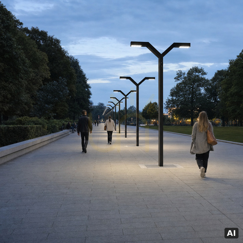 Skontrolujte Záhradné svietidlo NORLYS Trysil 1027BL, čierne, LED 4000 K, DALI2