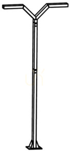 Záhradné svietidlo NORLYS Trysil 1027BL, čierne, LED 4000 K, DALI2 small 0